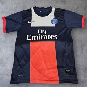 Nike‎ 2013-14 Paris Saint Germain #11 Sanjuan PSG Soccer Jersey Size Medium L71